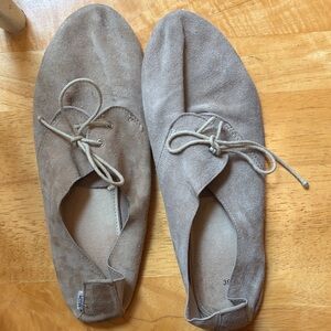 Hobes Tan Suede The Boat Shoe 39/8.5-9